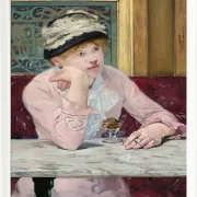 Edouard Manet - Pflaumenschnaps 1877 | Giclée Kunstdruck gerahmt