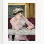 Edouard Manet - Pflaumenschnaps 1877 | Giclée Kunstdruck gerahmt