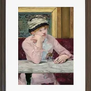Edouard Manet - Pflaumenschnaps 1877 | Giclée Kunstdruck gerahmt