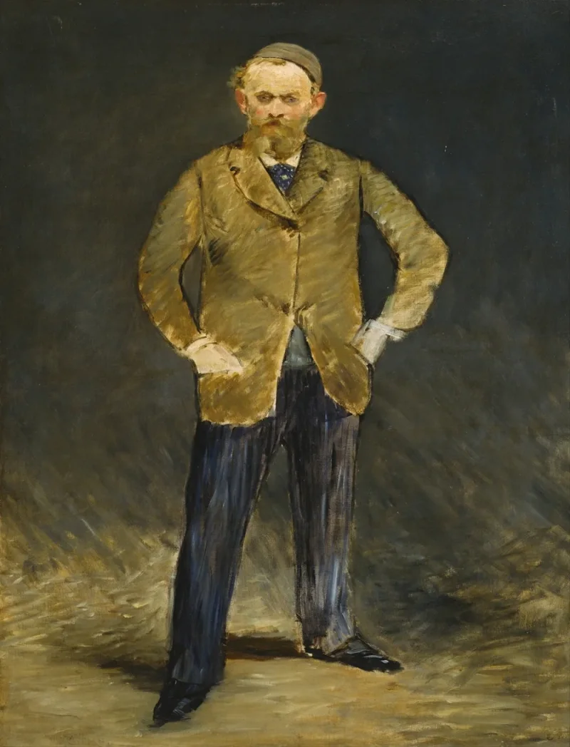 Edouard Manet - Selbstporträt 1878 | Giclée Kunstdruck gerahmt