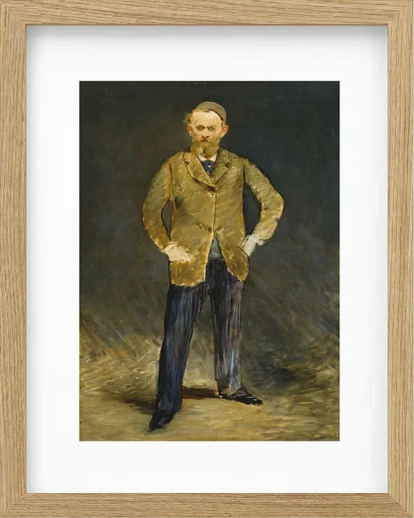 Edouard Manet - Selbstporträt 1878 | Giclée Kunstdruck gerahmt