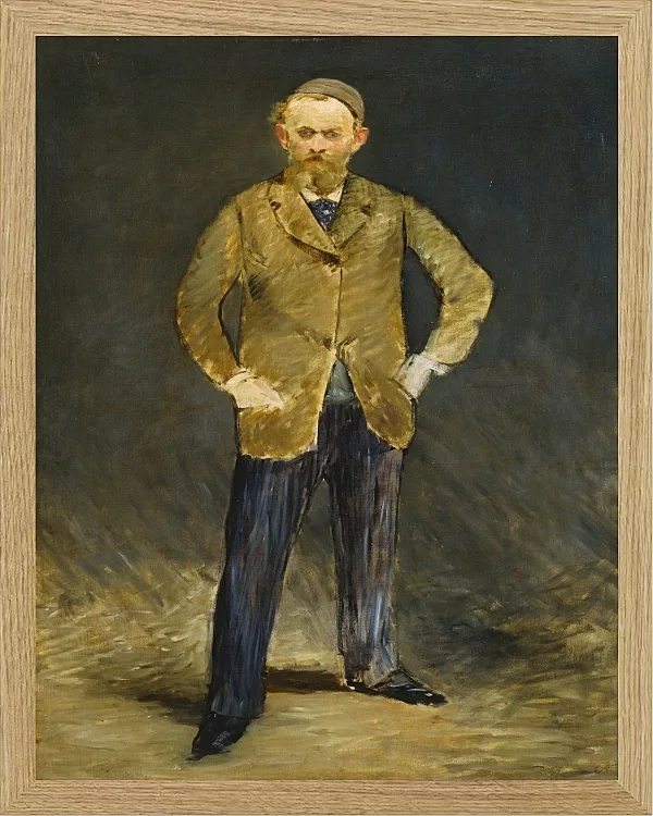 Edouard Manet - Selbstporträt 1878 | Giclée Kunstdruck gerahmt