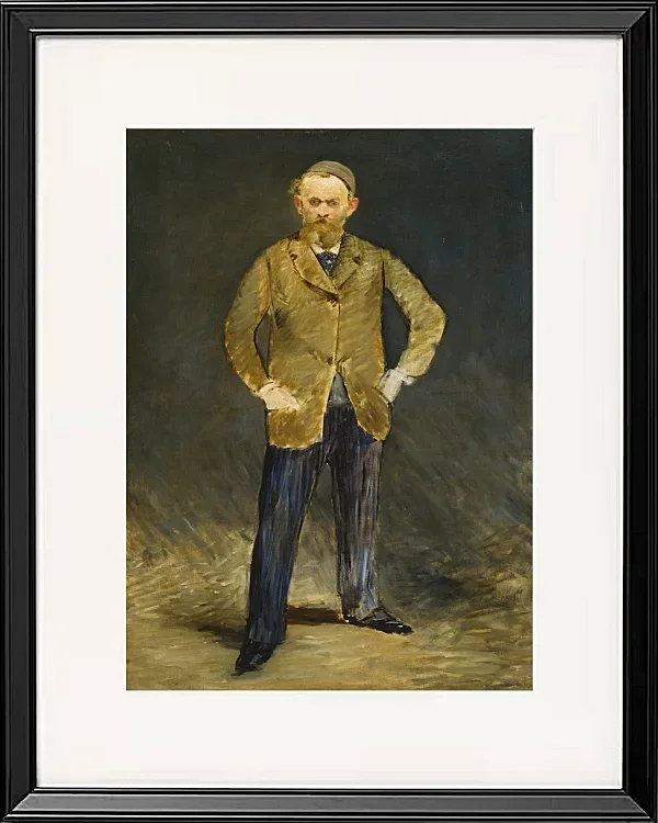 Edouard Manet - Selbstporträt 1878 | Giclée Kunstdruck gerahmt