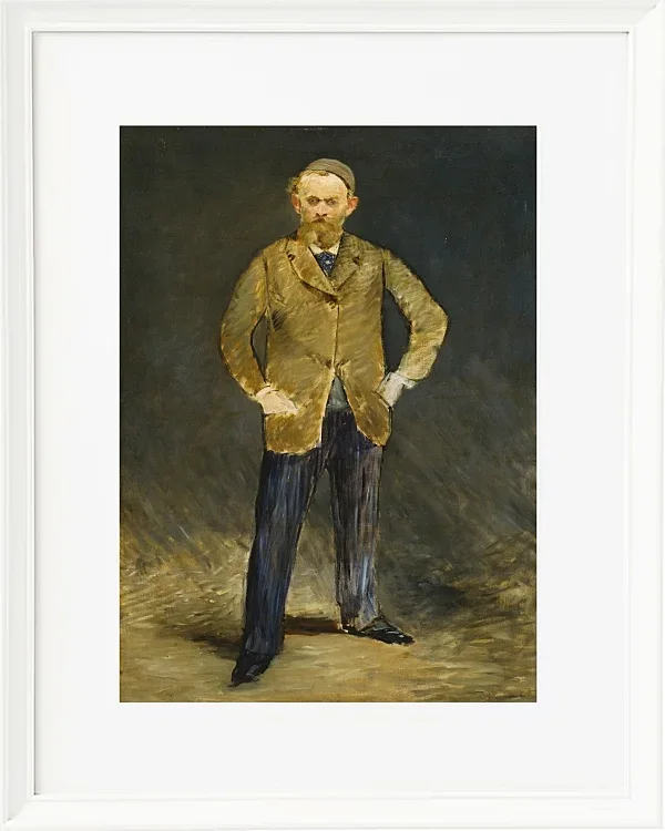 Edouard Manet - Selbstporträt 1878 | Giclée Kunstdruck gerahmt