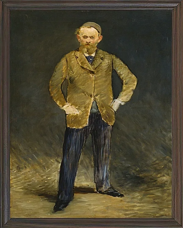 Edouard Manet - Selbstporträt 1878 | Giclée Kunstdruck gerahmt