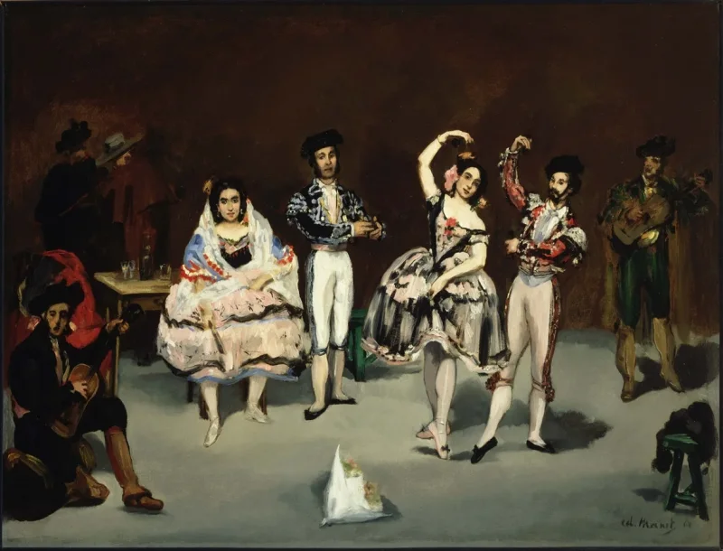 Edouard Manet - Spanisches Ballett 1878 | Giclée Kunstdruck gerahmt