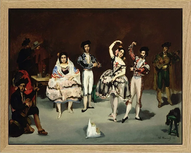 Edouard Manet - Spanisches Ballett 1878 | Giclée Kunstdruck gerahmt
