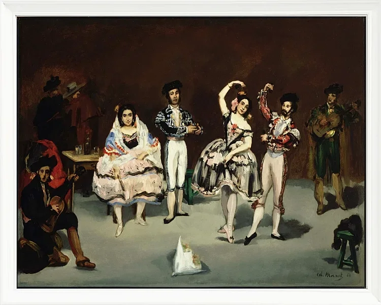 Edouard Manet - Spanisches Ballett 1878 | Giclée Kunstdruck gerahmt