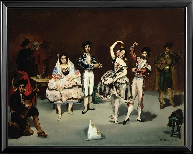 Edouard Manet - Spanisches Ballett 1878 | Giclée Kunstdruck gerahmt