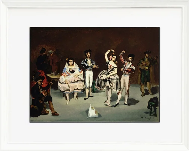 Edouard Manet - Spanisches Ballett 1878 | Giclée Kunstdruck gerahmt