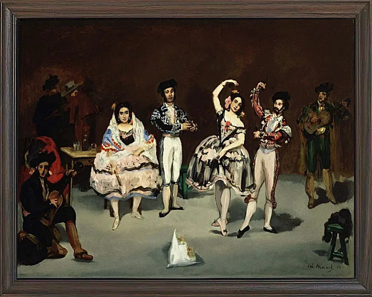 Edouard Manet - Spanisches Ballett 1878 | Giclée Kunstdruck gerahmt