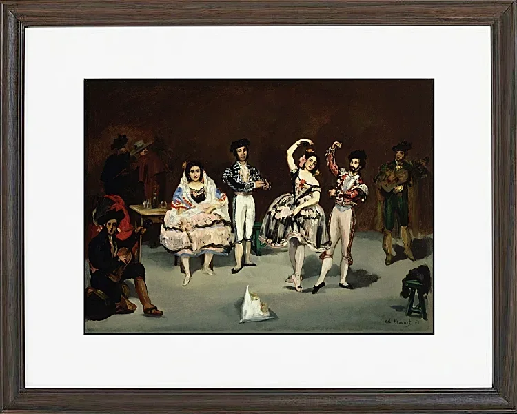 Edouard Manet - Spanisches Ballett 1878 | Giclée Kunstdruck gerahmt