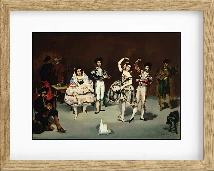 Edouard Manet - Spanisches Ballett 1878 | Giclée Kunstdruck gerahmt