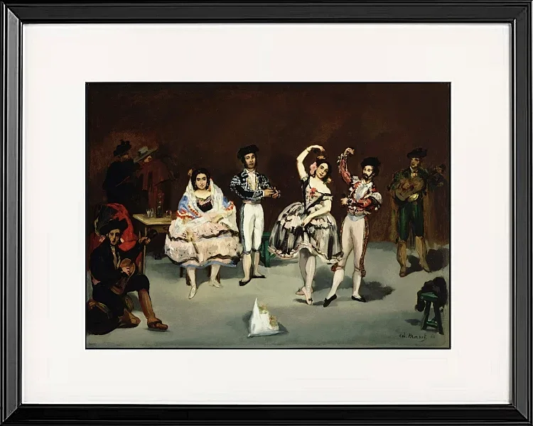 Edouard Manet - Spanisches Ballett 1878 | Giclée Kunstdruck gerahmt