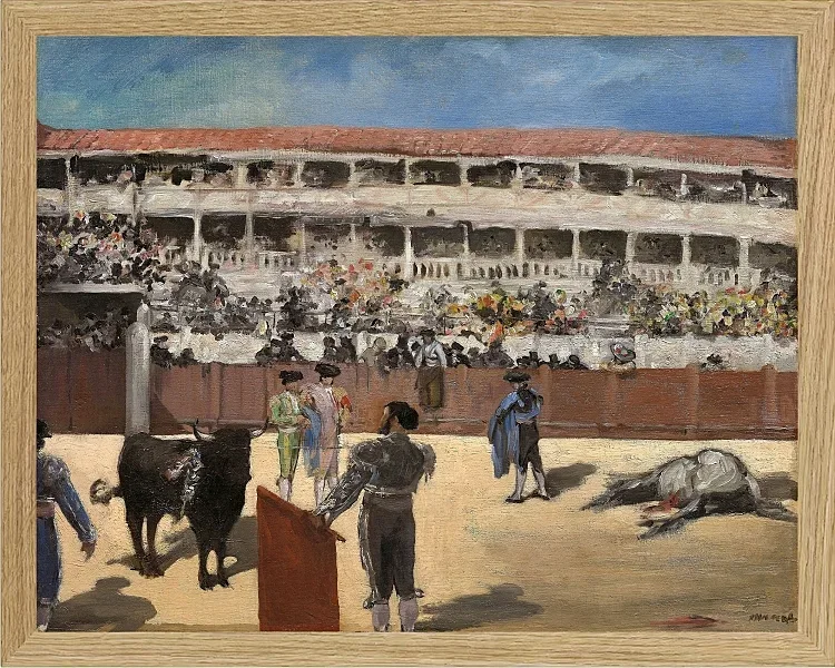 Edouard Manet - Stierkampf 1865 | Giclée Kunstdruck gerahmt