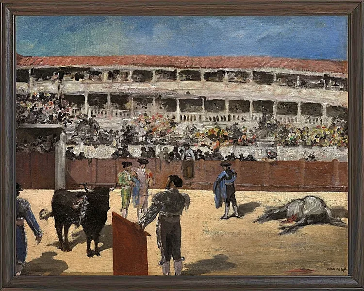 Edouard Manet - Stierkampf 1865 | Giclée Kunstdruck gerahmt