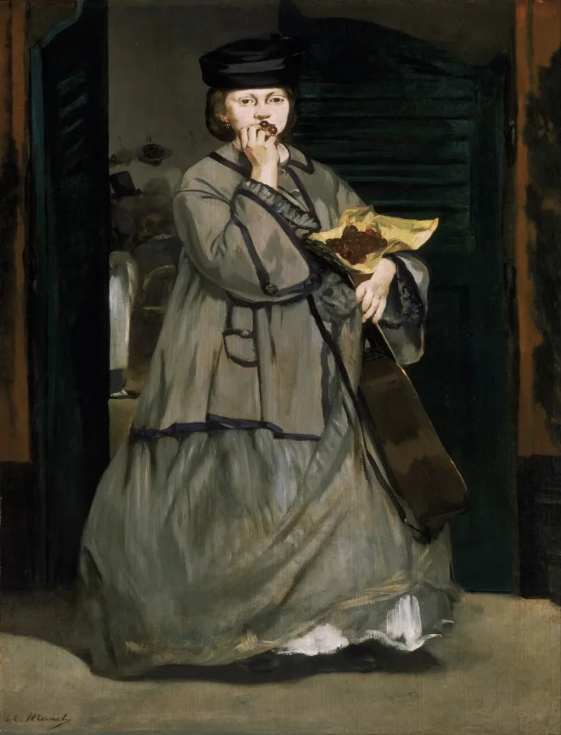 Edouard Manet - Straßensänger 1862 | Giclée Kunstdruck gerahmt