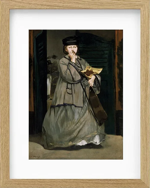 Edouard Manet - Straßensänger 1862 | Giclée Kunstdruck gerahmt