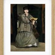Edouard Manet - Straßensänger 1862 | Giclée Kunstdruck gerahmt
