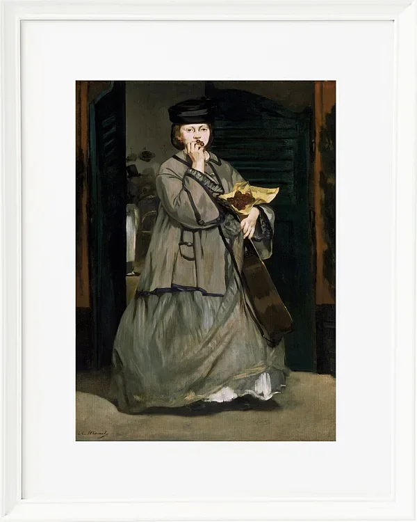 Edouard Manet - Straßensänger 1862 | Giclée Kunstdruck gerahmt