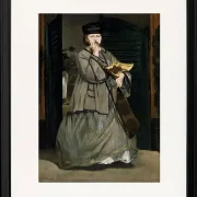Edouard Manet - Straßensänger 1862 | Giclée Kunstdruck gerahmt