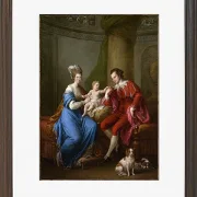 Edward Smith Stanley mit seiner ersten Frau – 1776