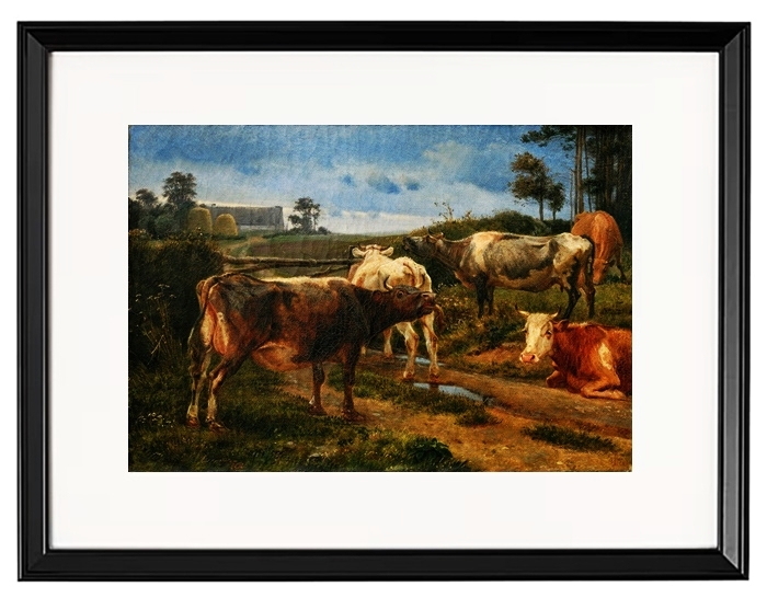 Brüllende Kühe am Zauntor – 1847