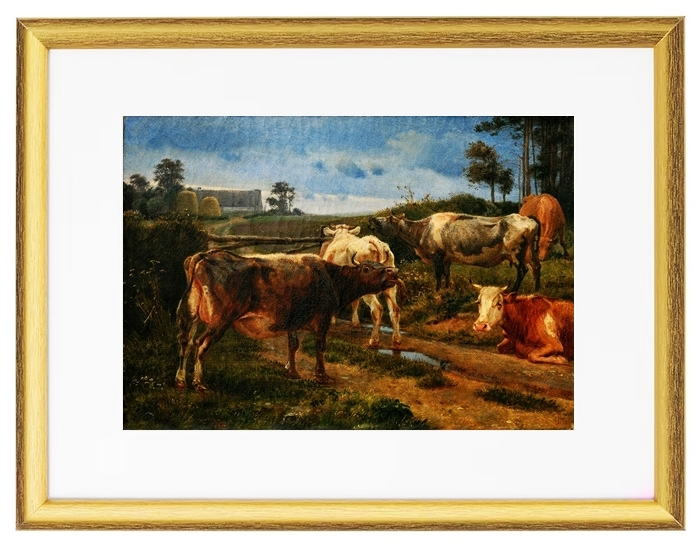 Brüllende Kühe am Zauntor – 1847