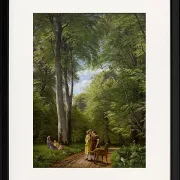 Ein Buchenwald im Mai in der Nähe von Iselingen Manor, Seeland – 1856