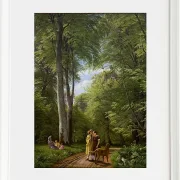 Ein Buchenwald im Mai in der Nähe von Iselingen Manor, Seeland – 1856