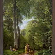 Ein Buchenwald im Mai in der Nähe von Iselingen Manor, Seeland – 1856