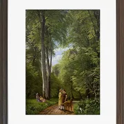 Ein Buchenwald im Mai in der Nähe von Iselingen Manor, Seeland – 1856