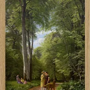 Ein Buchenwald im Mai in der Nähe von Iselingen Manor, Seeland – 1856