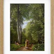 Ein Buchenwald im Mai in der Nähe von Iselingen Manor, Seeland – 1856