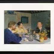 Ein Frühstück. Der Künstler, seine Frau und der Schriftsteller Otto Benzon – 1893