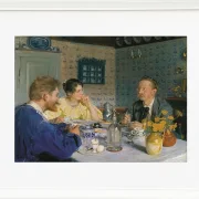 Ein Frühstück. Der Künstler, seine Frau und der Schriftsteller Otto Benzon – 1893