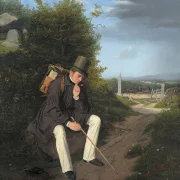 Ein Künstler ruht am Straßenrand – 1832