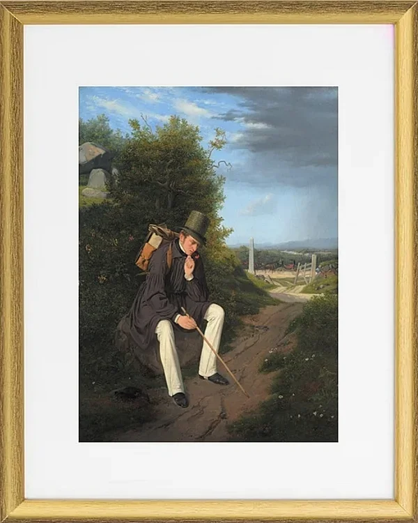 Ein Künstler ruht am Straßenrand – 1832