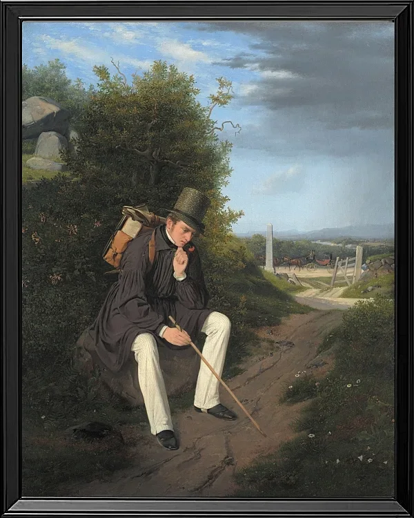 Ein Künstler ruht am Straßenrand – 1832