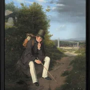 Ein Künstler ruht am Straßenrand – 1832