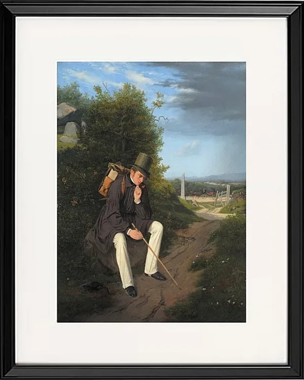 Ein Künstler ruht am Straßenrand – 1832