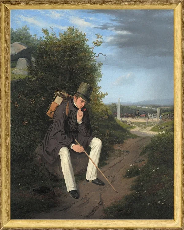 Ein Künstler ruht am Straßenrand – 1832