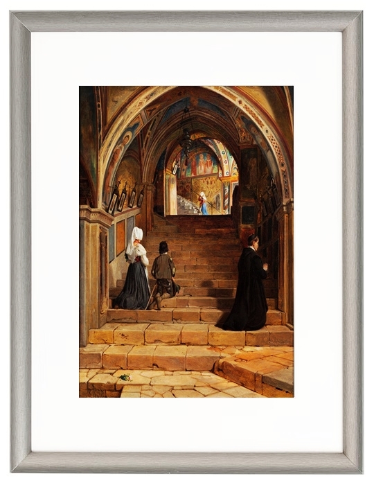 Die Scala Santa im Kloster San Benedetto bei Subiaco – 1857