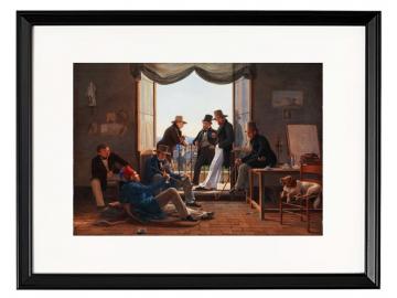 Eine Gruppe dänischer Künstler in Rom – 1837