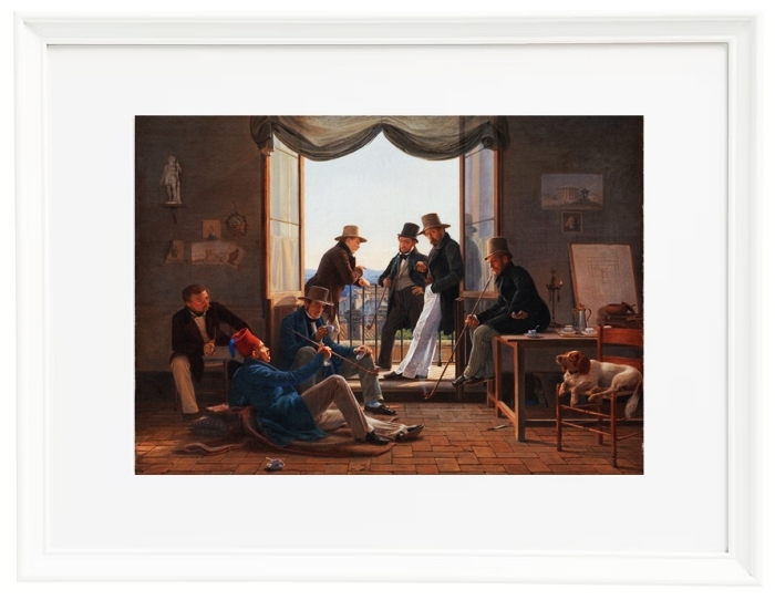A Group of  Danish Artists in Rome - 1837