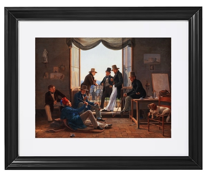 Eine Gruppe dänischer Künstler in Rom – 1837