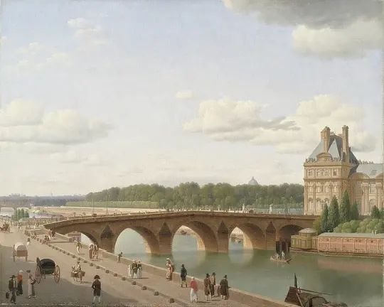 Pont Royal, vom Kai Voltaire aus gesehen - 1812
