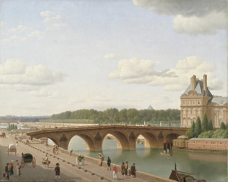 Pont Royal, vom Kai Voltaire aus gesehen - 1812