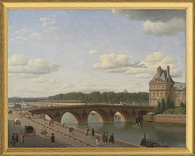 Pont Royal, vom Kai Voltaire aus gesehen - 1812