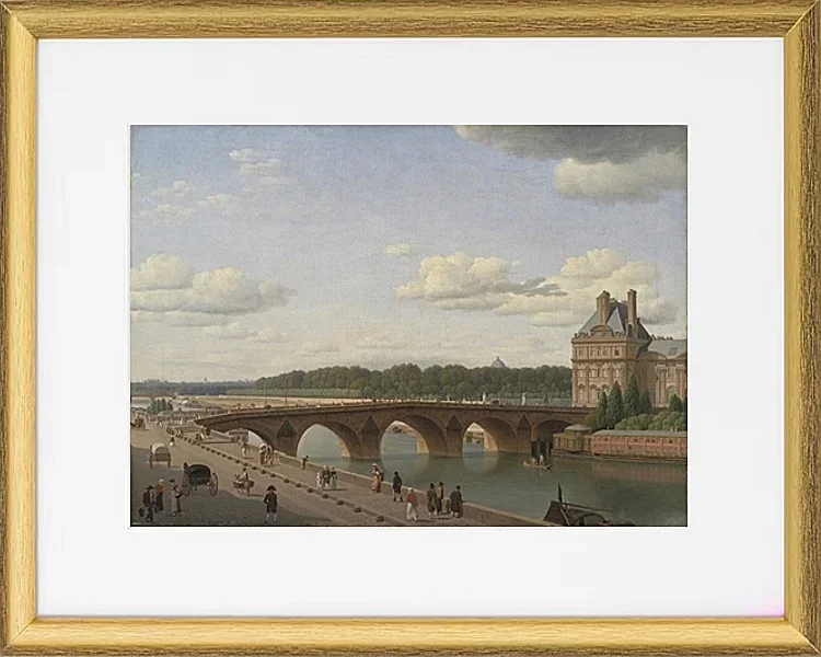 Pont Royal, vom Kai Voltaire aus gesehen - 1812